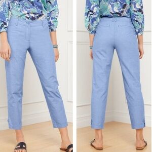 Talbots Perfect Crop Cotton Pants Womens Size 16